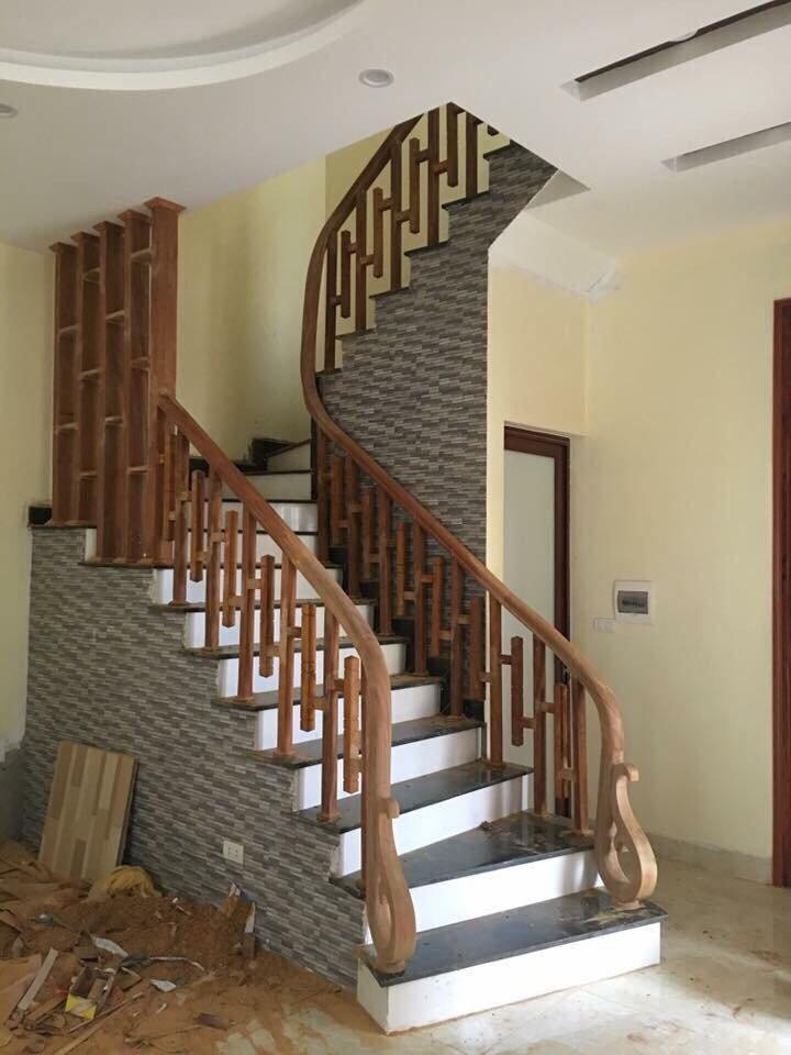 Cầu thang gỗ 47 trong catalog cầu thang gỗ của Cầu Thang Đẹp Miền Bắc