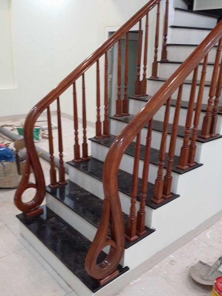 Cầu thang gỗ 32 trong catalog cầu thang gỗ của Cầu Thang Đẹp Miền Bắc