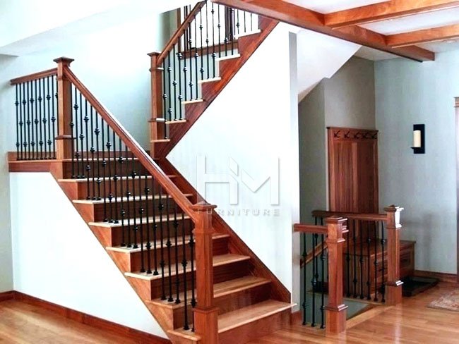 Cầu thang gỗ 55 trong catalog cầu thang gỗ của Cầu Thang Đẹp Miền Bắc