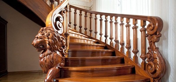 Cầu thang gỗ 56 trong catalog cầu thang gỗ của Cầu Thang Đẹp Miền Bắc
